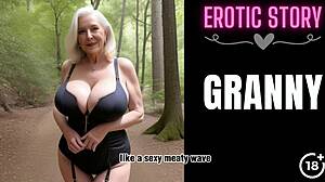 Granny Shares Erotic Tale of Horny Gilf Sex in the Garden for Part 1