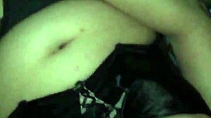 big cumshot on swiss milf's bra and tits while she rims