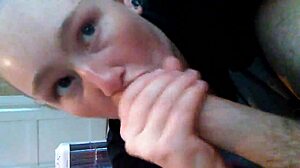 Blonde Performs Intense Blowjob On Cock