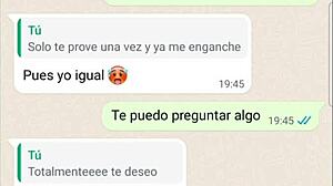 horny latina chats after webcam fucking