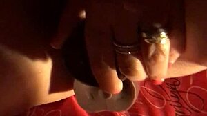 My wife plays with dildo until she cums in orgasm