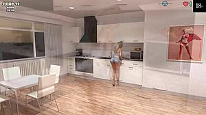 complete gameplay my cute roommate part 10 with roommate ffm anime threesome black sexy assfucking masturbation sucking muff diving