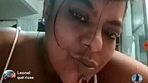 Brazilian BBW Teases on Webcam