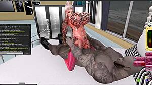 She screams, I'm addicted to this black bull!