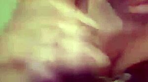 She sucks a monster big black cock on Periscope