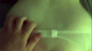 Young amateur with big boobs endures hard fucking session