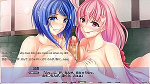 Akumeru Family Harem Route Part 2: Dual Step-Sister Titty Fuck With Big Tits In Group Anime