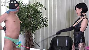 Japanese Mistress In Stockings With Tattoo