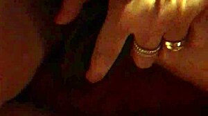 My wife plays with dildo until she cums in orgasm