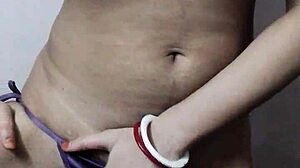 Desi slut with big boobs wears thong acting nasty like a true indian whore with panties and tits exposed