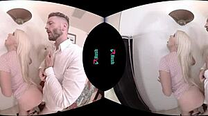 VRHush Features Big Tit Blonde Layla Price in a Virtual Experience