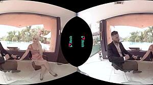 VRHush Features Big Tit Blonde Layla Price in a Virtual Experience