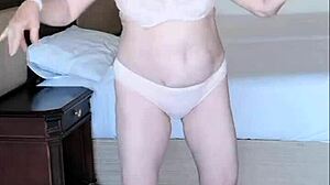 mariaold, mature milf with huge natural tits, shaking her boobs seductively in amateur scene