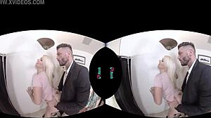 VRHush Features Big Tit Blonde Layla Price in a Virtual Experience