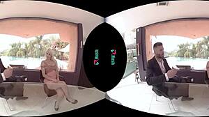 VRHush Features Big Tit Blonde Layla Price in a Virtual Experience