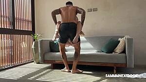 Passionate sunset sex after hard work day real amateur couple raw fucking