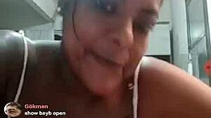 Brazilian BBW Teases on Webcam