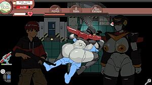 is that spooky hentai game where she deepthroats and rides a horsecock dildo?