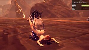 Breeding Female Succubus Level 4 with Monster Cock