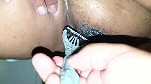 太いマンコ剃ってスムーズでもっと欲しくなる！