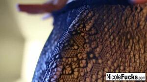 Hot Nicole Rubs Herself After Sex Tease!