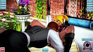 Emotional Hentai Animation With Blonde In Missionary And Doggystyle.