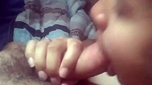 Super petite latina wife sucks dick deliciously, brunette gets cumshot at the end.