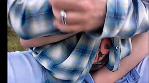 Ted and Nik get wild with outdoor tit play