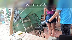 Wet Pussy in Panties Gets Hardcore Assfucking.