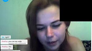 Blonde Tannya And Chubby Annica Perform Webcam Striptease With Toys