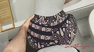 Stepmom Stuck Again, Fucked Hard Around the House