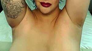 lana squirts on bed after striptease