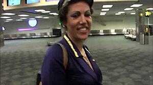 Man, this milf stewardess got destroyed by black cock!