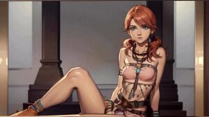 i generated oerba dia vanille from final fantasy xiii with big tits