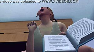 Křivá blondýna s velkým zadkem mě rychle dostane v doggystyle s rozpaky.