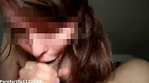 intense sloppy deepthroat makes her cum twice!