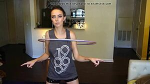 Hoop Girl Shakes Tits