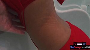 Amateur Teen Couple With Big Ass Thai Girlfriend Fucking In Jacuzzi!