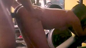 My wife gets shared in the gym, riding cocks and getting fucked hard by multiple guys.