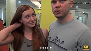 Hunt4k тренирует твою девушку с хитрым минетом