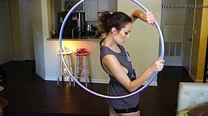 Hoop Girl Shakes Tits