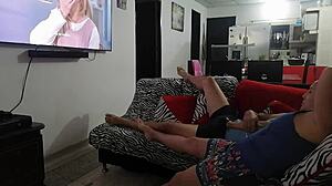 Watching TV With Sister-In-Law Gets Hot