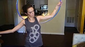 Hoop Girl Shakes Tits