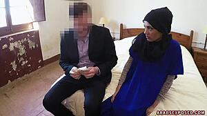 American tourist craves tight Arab pussy in public spot.