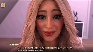 what does this sexy petite blonde do when she pops in naked?