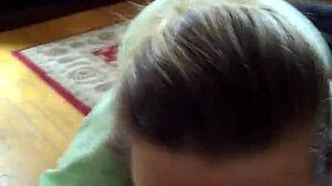 Tina is licking balls like a pro