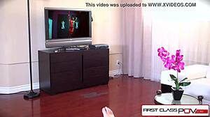 Damn! Adriana Chechik Sucks Big Dick in Stripper POV Experience!