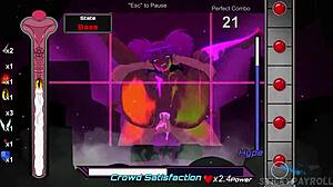 At the rave, I met a girl and made her pussy so wet in this hentai game part 6?