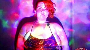 bbw goddess strips and dances oiled