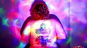 bbw goddess strips and dances oiled